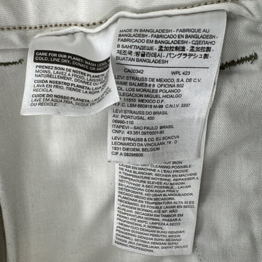 Levi's Camo Cargo Pants Green Military Tactical Army Hunting Mens 34x30 actual - Picture 11 of 14